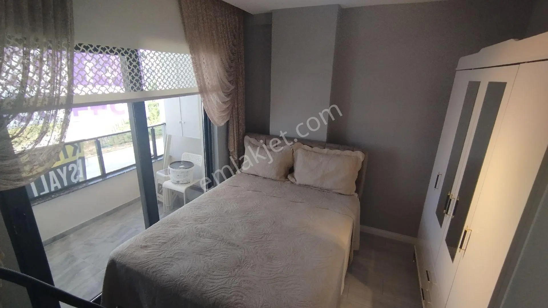 Körfezde Kiralık Full Eşyalı 1+1, Yeni Bina 2. Kat, Tramvaya 5 Dk, 50m2 Net, Deniz Manzaralı - Görsel 5