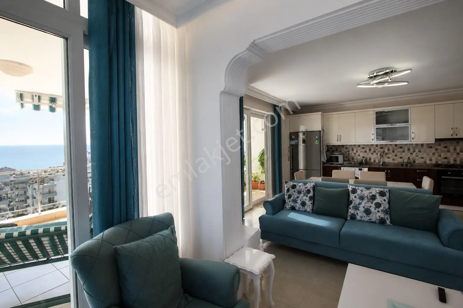 Alanya Mahmutlar 2+1 130m2 Full Deniz Ve Şehir Manzaralı Kelepir - Görsel 33