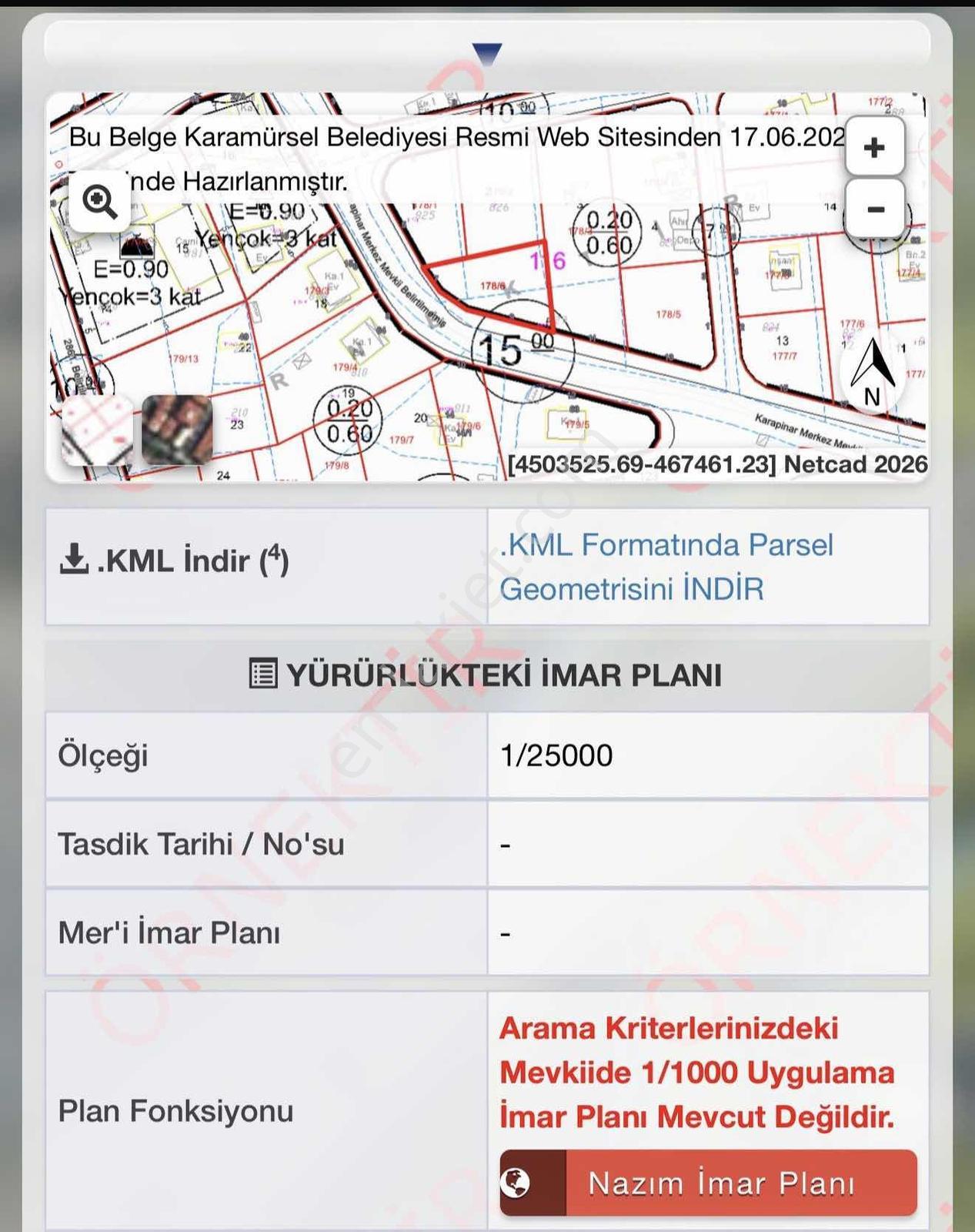 Kocaeli Karamürsel Karapınarda Acil Satılık Arsa - Görsel 3