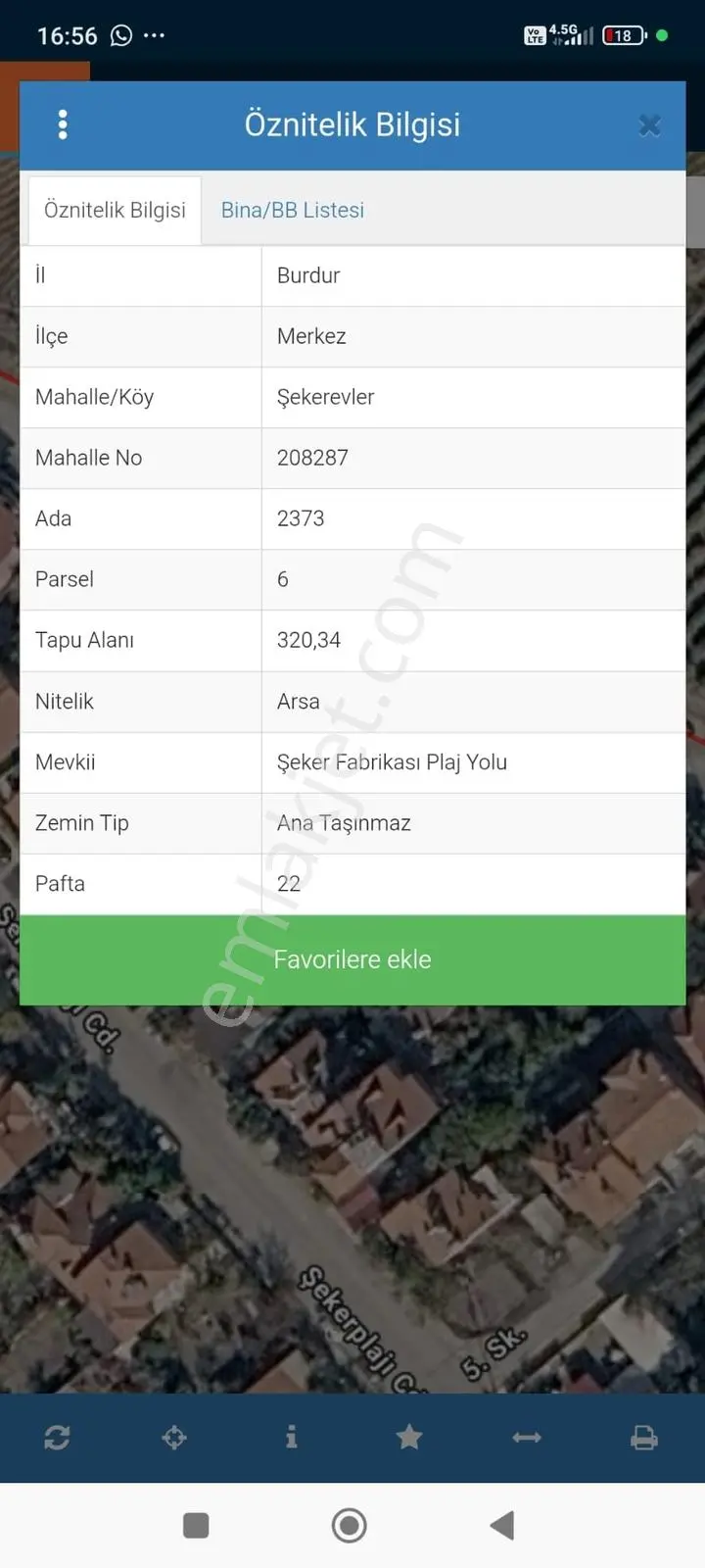 Şekerevlerinde Satılık Arsa