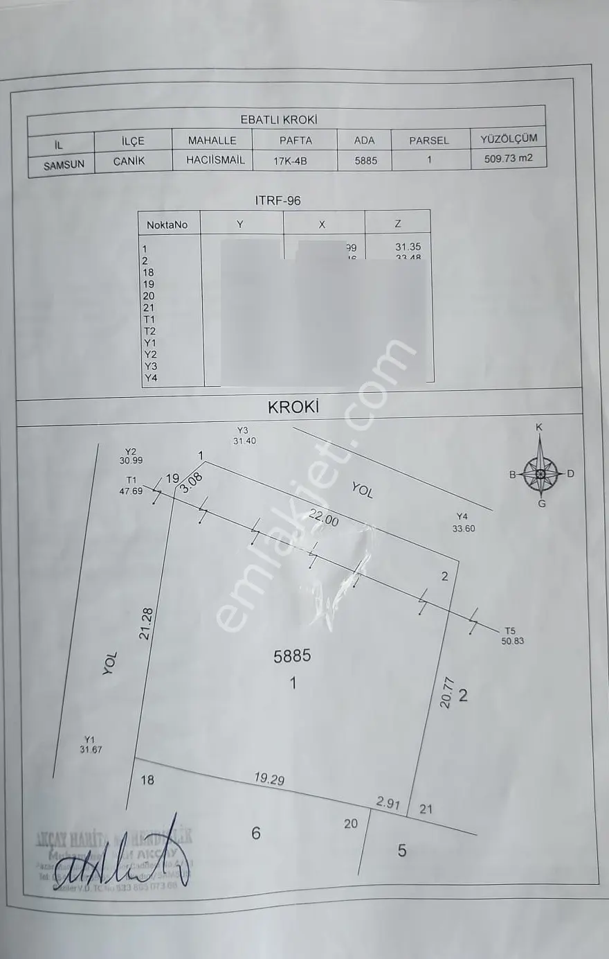 Kazandıran Arsa 510 M² Satılık 6 Kat İmarlı Fırsat Arsa - Görsel 4