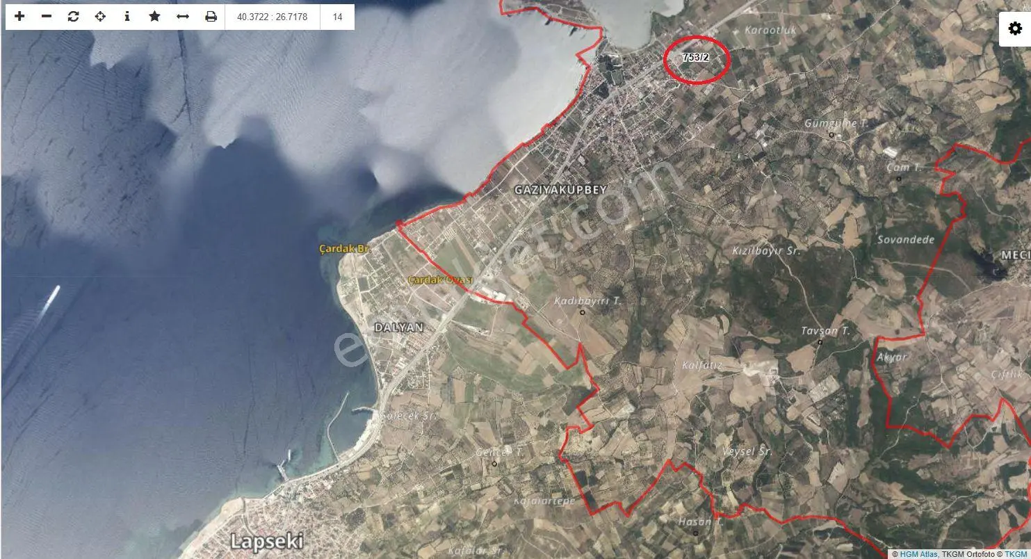 Çanakkale-lapseki-çardak İmarlı 353m² Denize Karşı Müstakil Arsa - Görsel 5