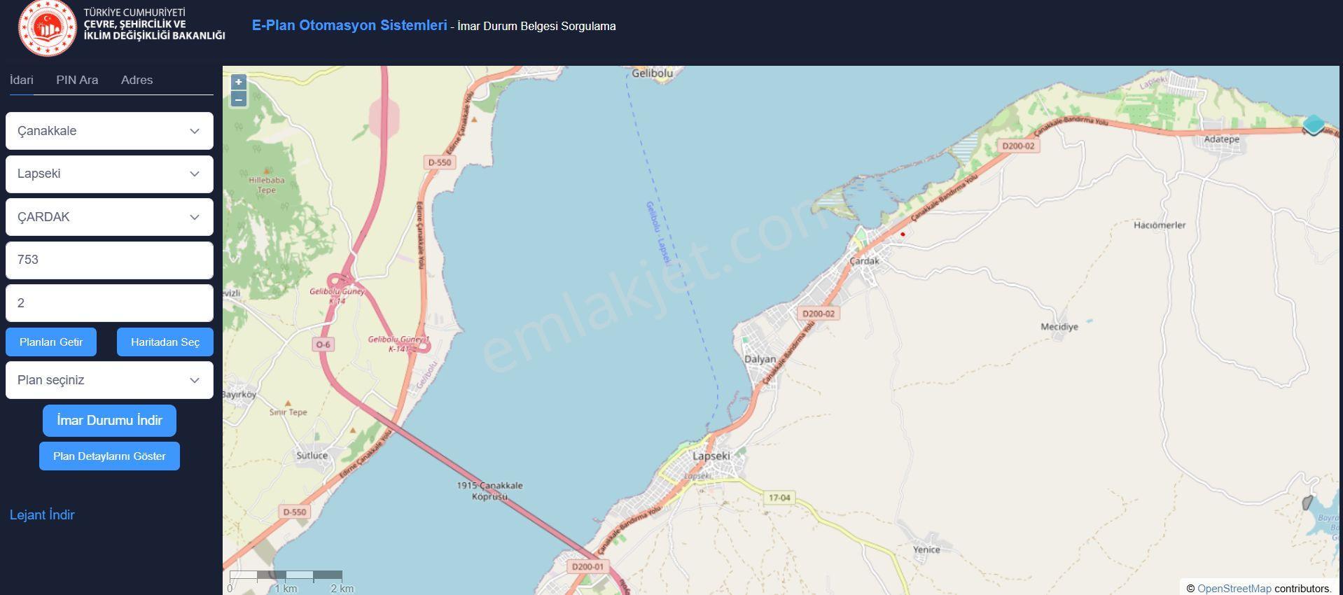 Çanakkale-lapseki-çardak İmarlı 353m² Denize Karşı Müstakil Arsa - Görsel 8