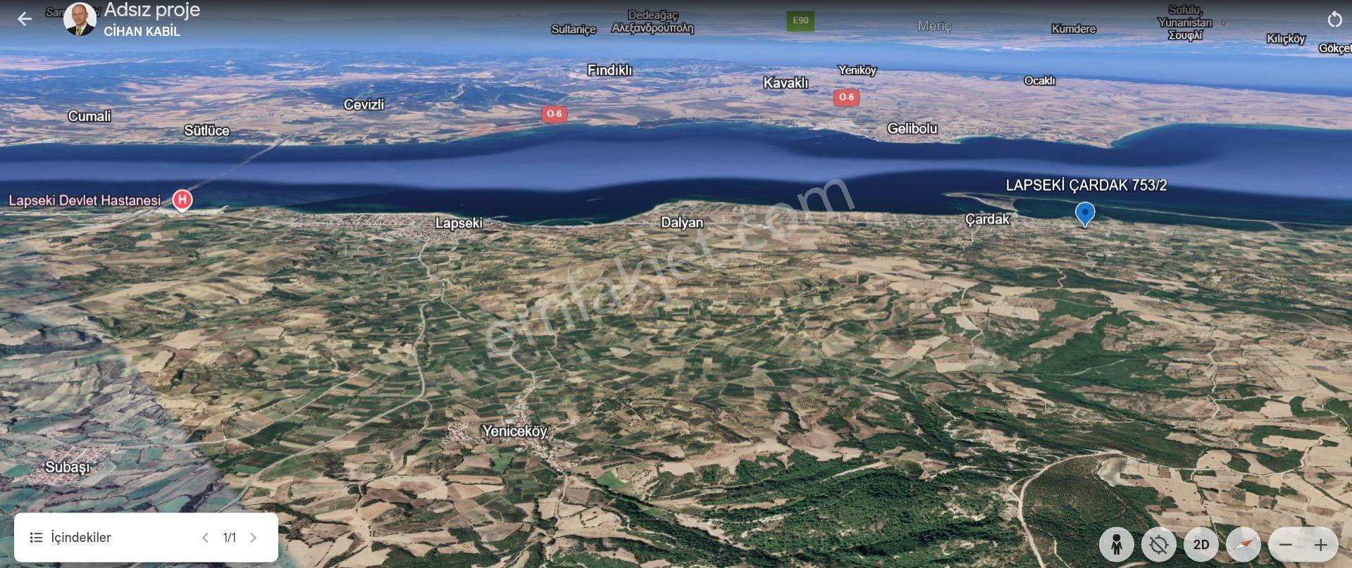Çanakkale-lapseki-çardak İmarlı 353m² Denize Karşı Müstakil Arsa - Görsel 15