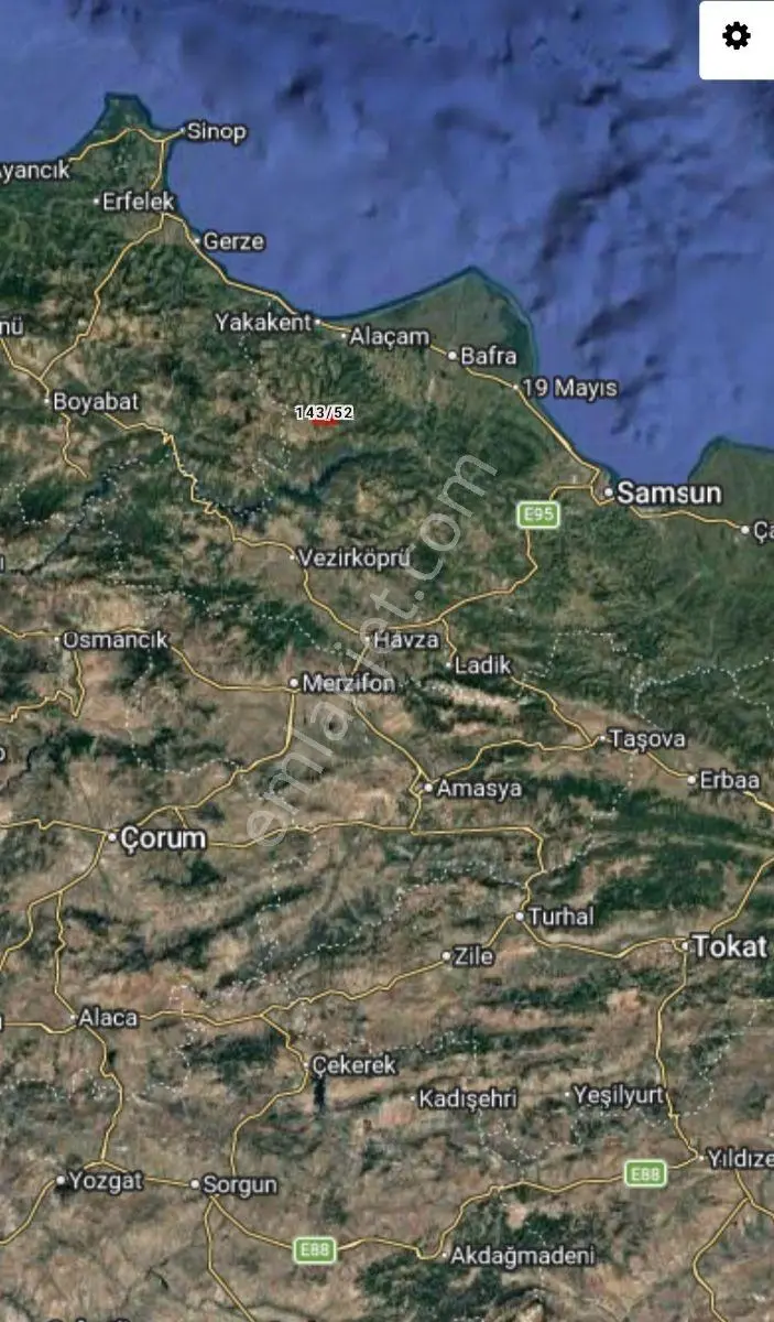 Ahşena'dan Samsun Alaçamda Deniz Manzaralı 1009 M2 Satılık Arazi - Görsel 10