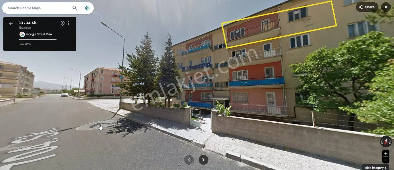 Sahibinden Satılık Fatih Mah 3+1, 125m² Çift Balkonlu