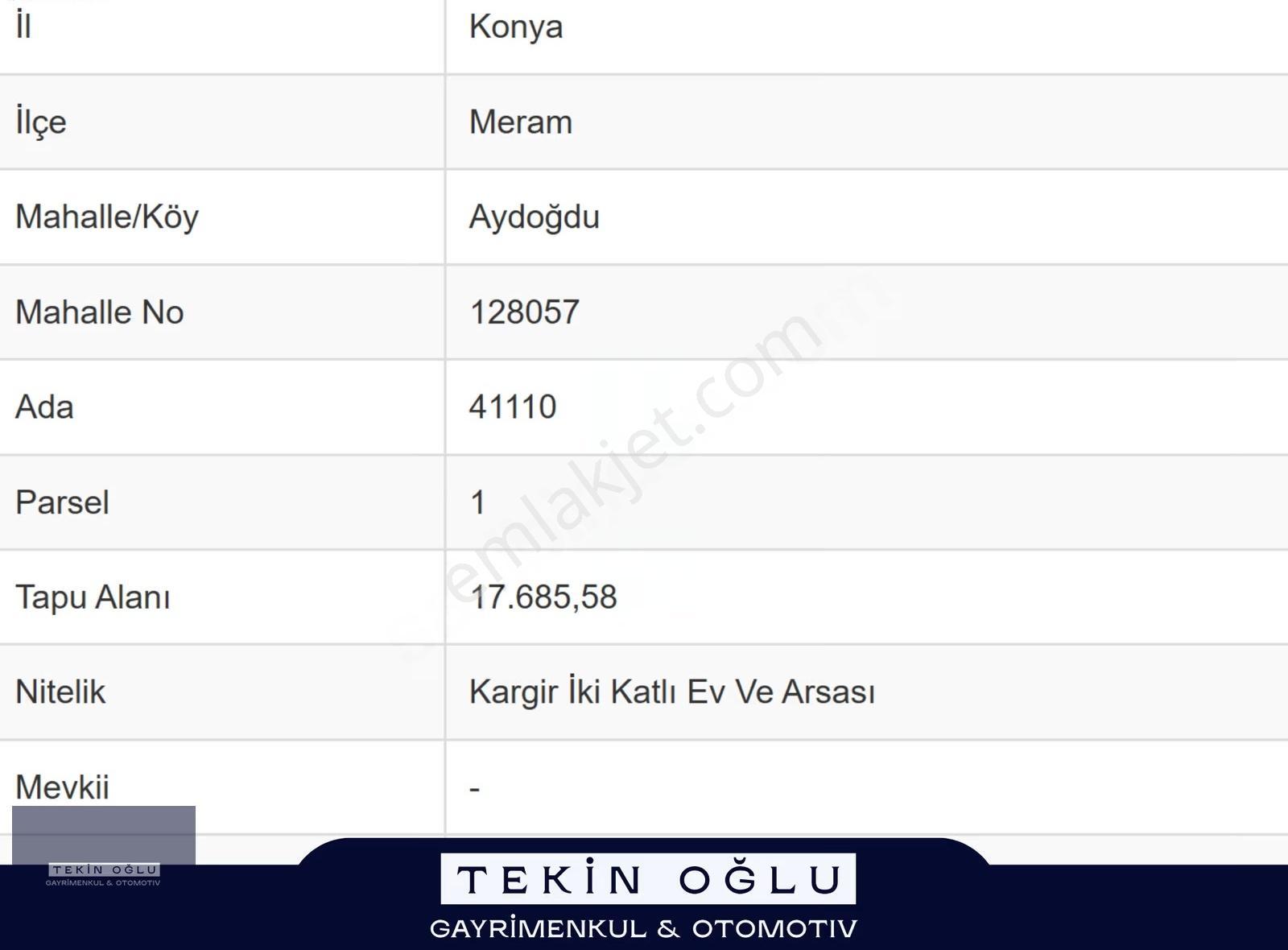 Meram Aydoğdu'nun Gözde Noktasında 8 Kat İmarlı 66 M² Hisse! - Görsel 2
