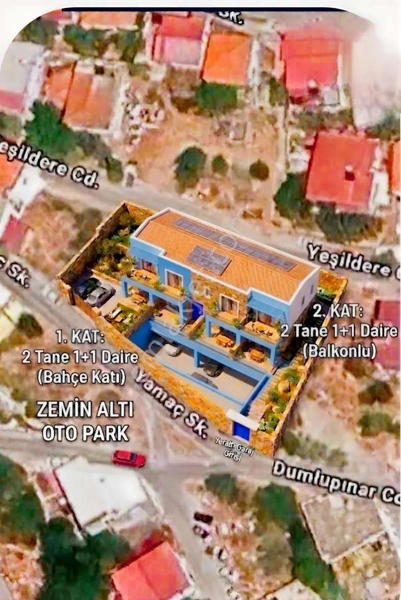 Zemin Altı Otoparklı 4 Dairelik Proje Alanı - Görsel 2