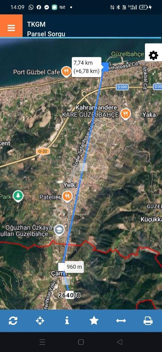 Güzelbahçe Çamlı Köyünde 330 M2 Satılık İmarlı Arsa - Görsel 3