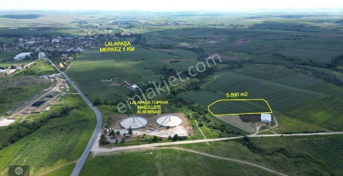 Edirne Lalapaşa Merkez'de Kiralık 5890 M² Arsa