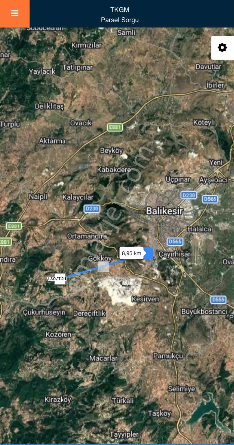 Balcity - Balıkesir | Altıeylül Küpeler'de 14.380 M² Asfalta Cephe %5 İmarlı Satılık Tarla - Görsel 4