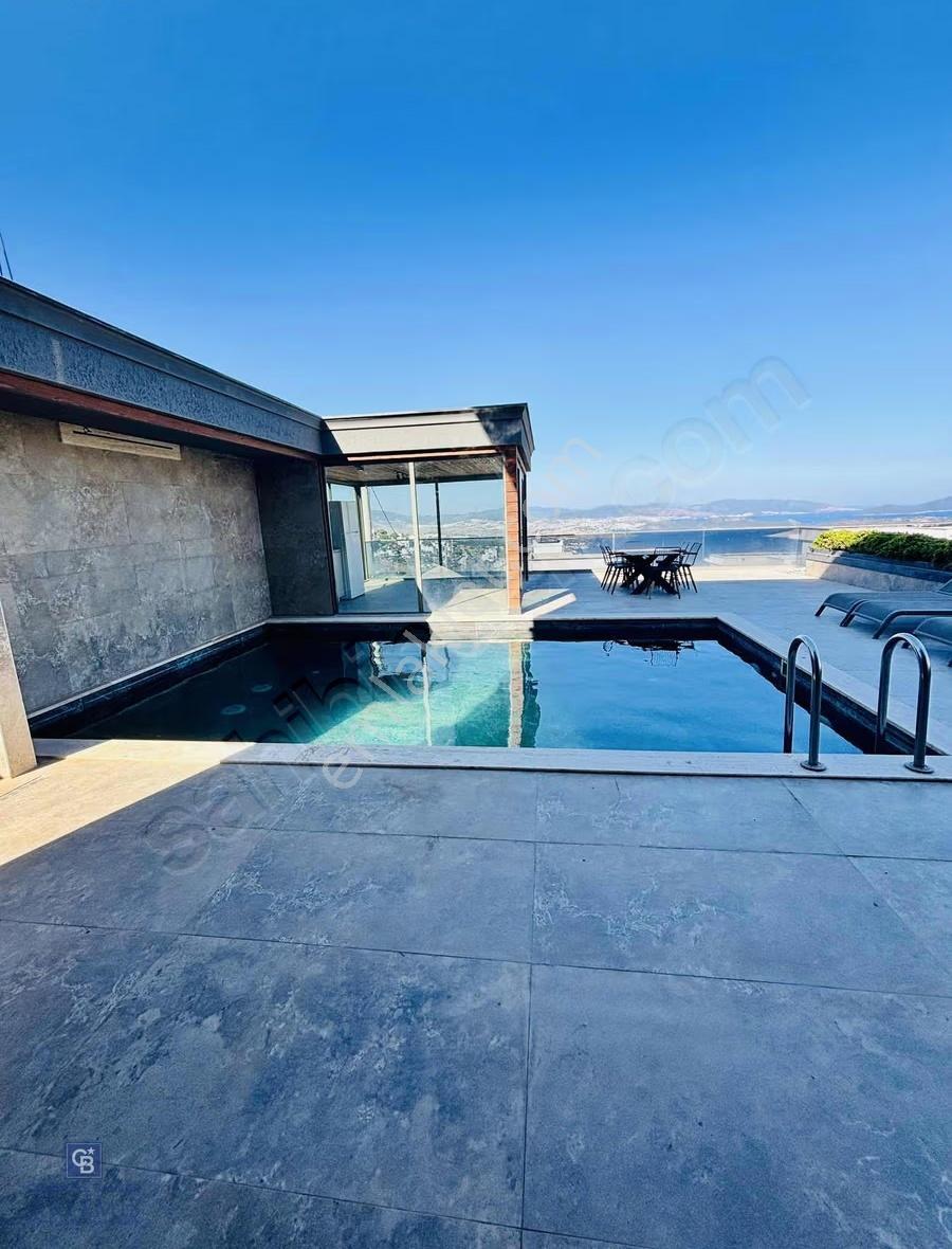 Bodrum Bağla'da Deniz Manzaralı, Misafir Evli, Kış Bahçeli Villa - Görsel 15