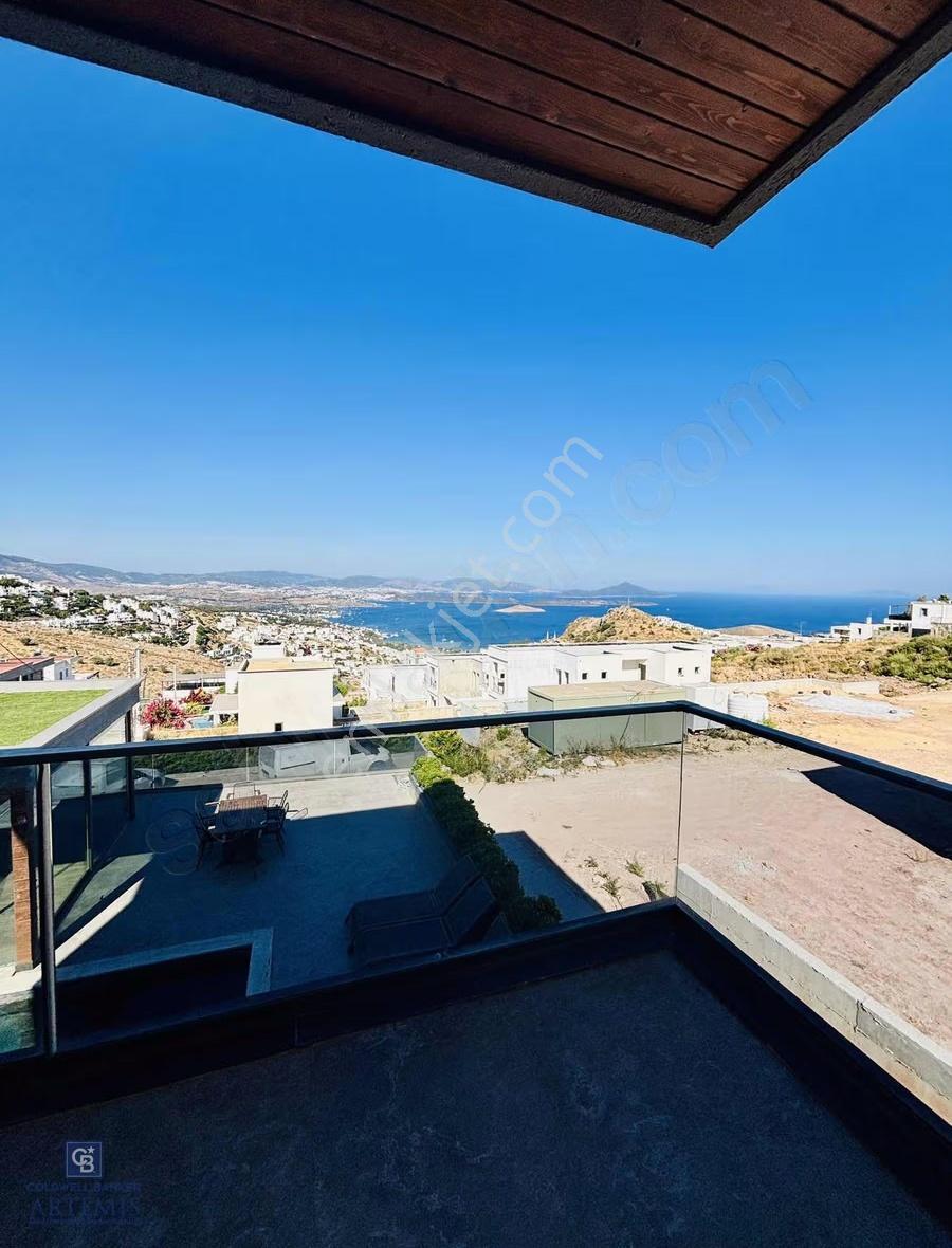 Bodrum Bağla'da Deniz Manzaralı, Misafir Evli, Kış Bahçeli Villa - Görsel 16
