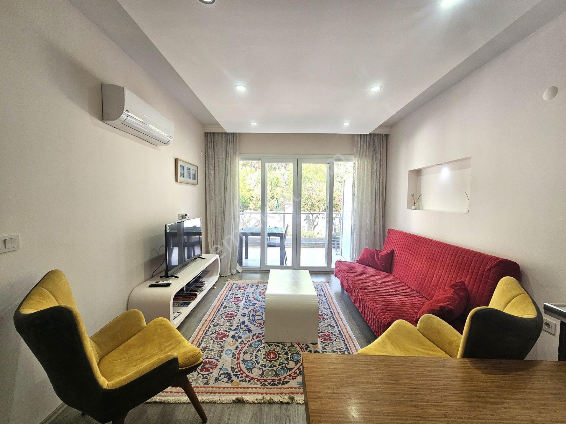 Goldhouse Dan Kiralık Daire Havuzlu Sitede Bahçe Katı 1+1 Eşyalı - Görsel 4