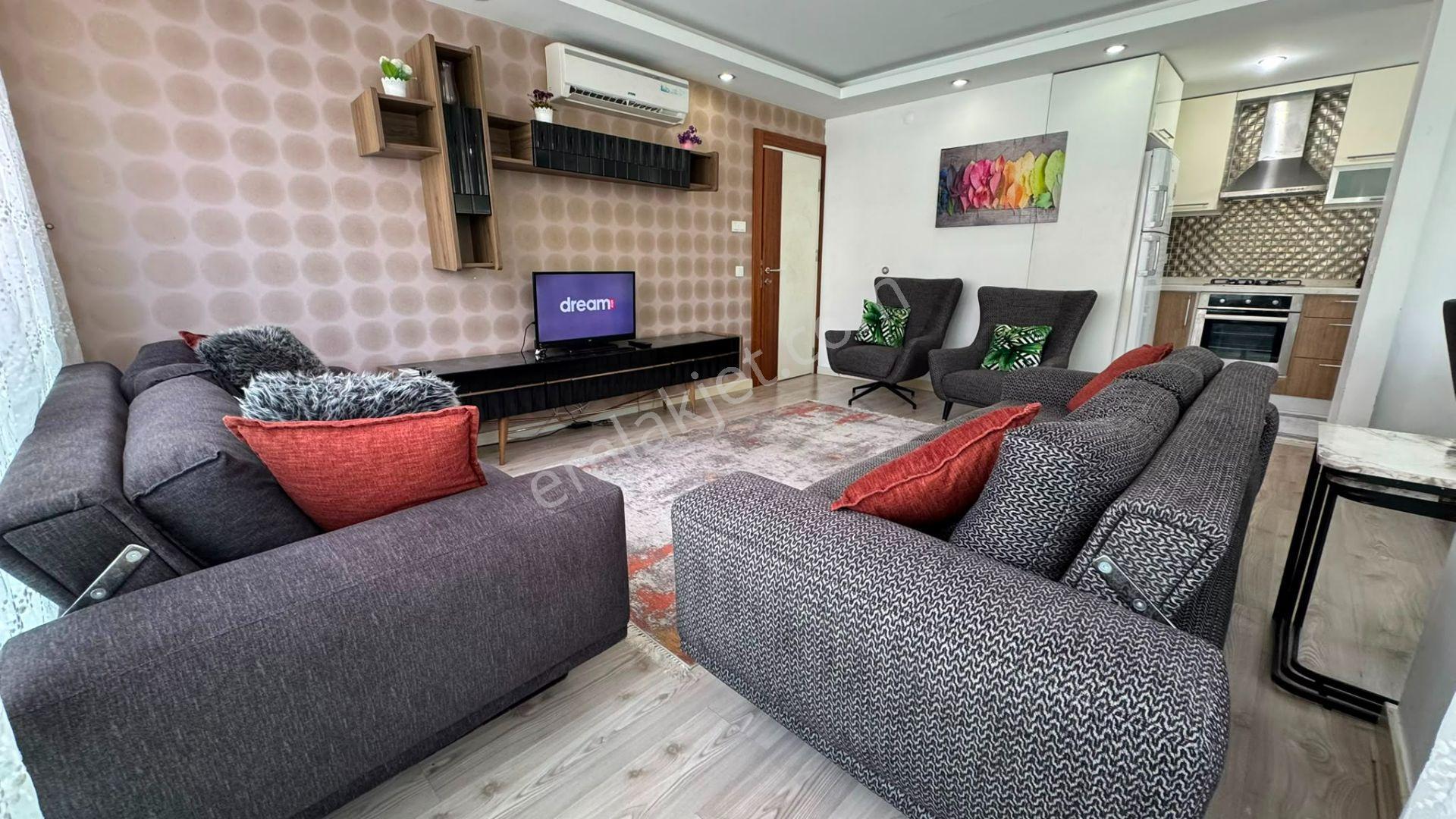 Turvilla'dan Konyaaltı Hurma'da Kiralık 1+1 Eşyalı Daire