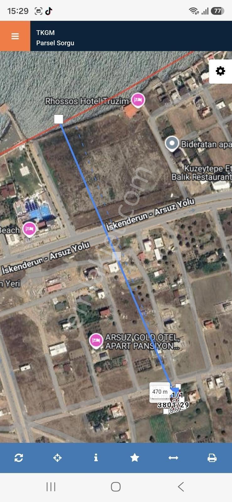 Hatay Arsuz Diva Otel Karşısı Satılık İmarlı Arsalar - Görsel 6