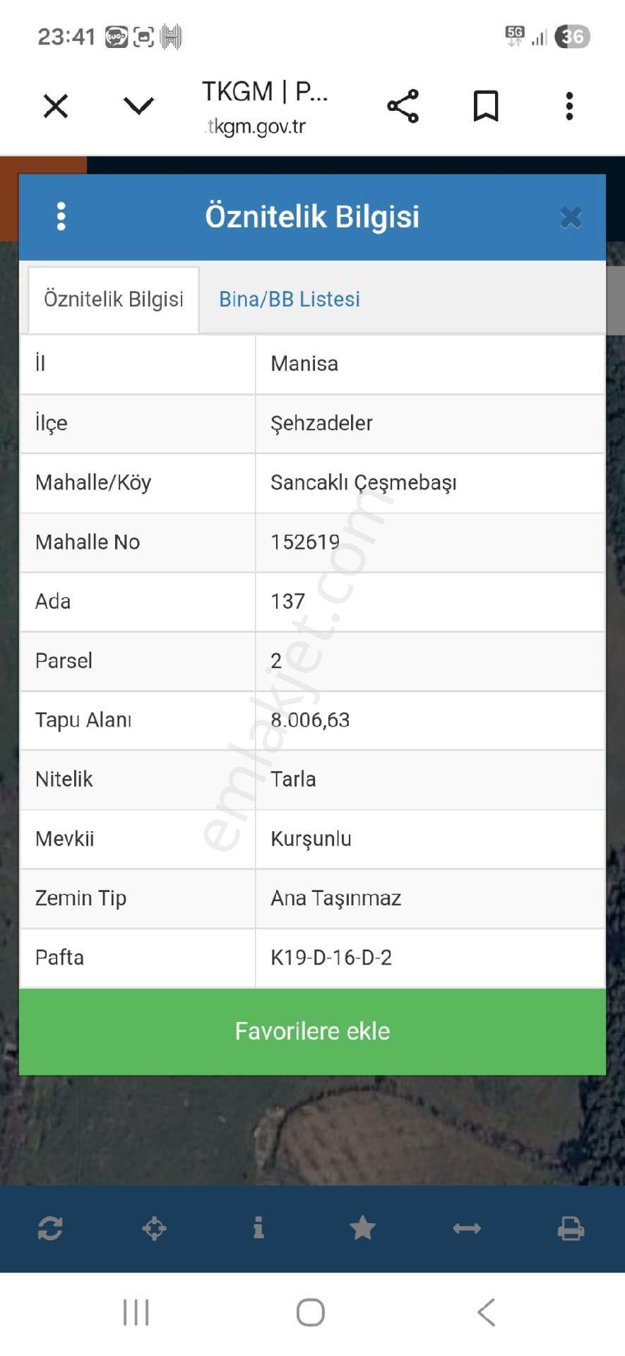 Vizyon Gayrimenkul Den Sancaklı Çeşme Başında Satılık Arazi - Görsel 3