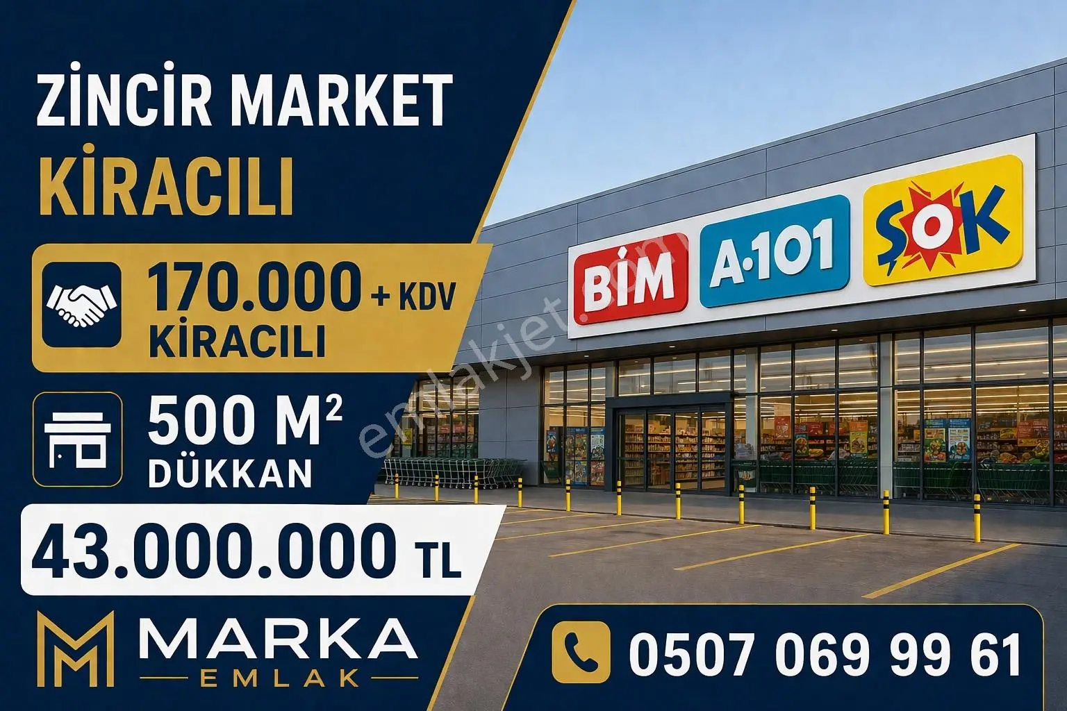 Marka Invest Eryaman'da Kurumsal Zincir Market Kiracılı Ticari - Görsel 4