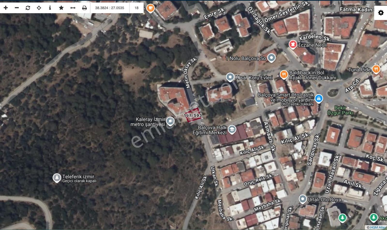 İdenova'dan İzmir Balçova Teleferik'te İmarlı Parsel - Görsel 2