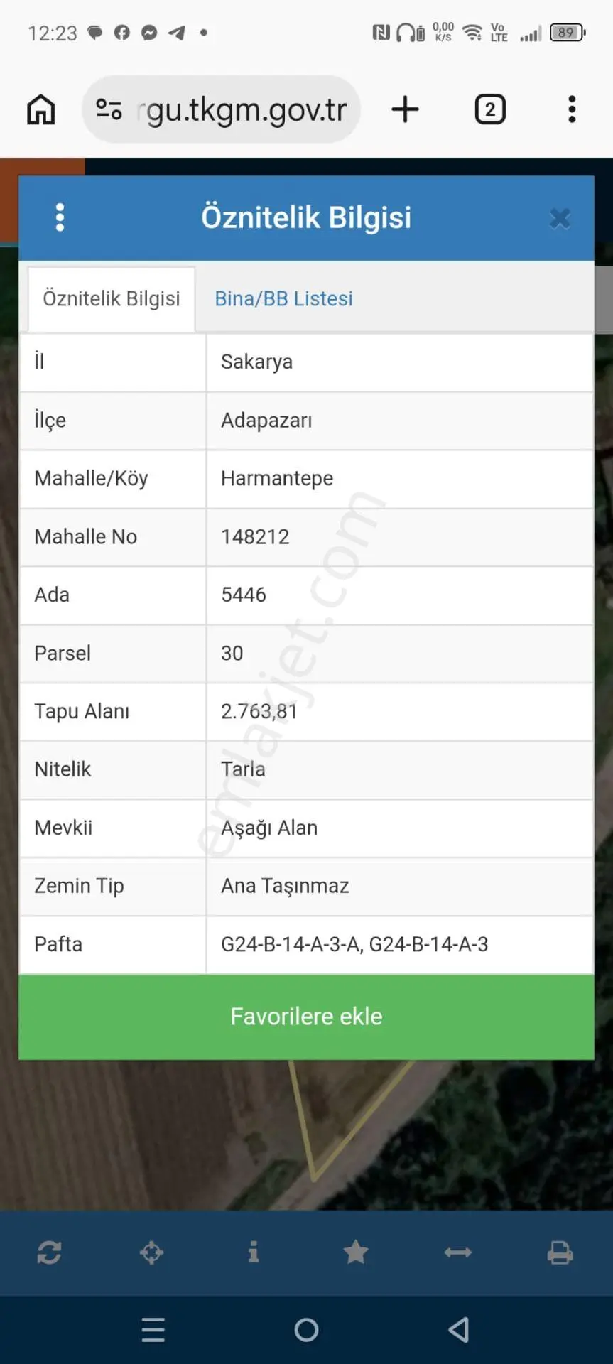 Kaçmaz Emlak'tan Adapazarı Harmantepe'de Satılık 2.763 M2. Tarla - Görsel 6