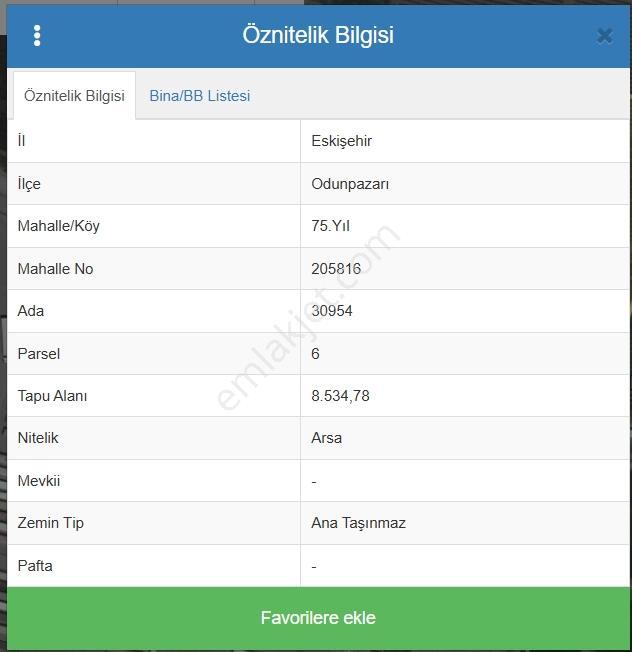 75.yıl Mahallesinde 8.5.dönüm Satılık Arsa