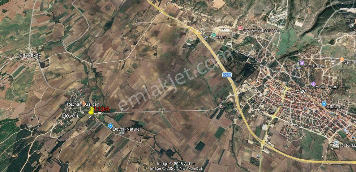 Remax Land' Den Vize Develi Köyünde Satılık Müstakil Arsa