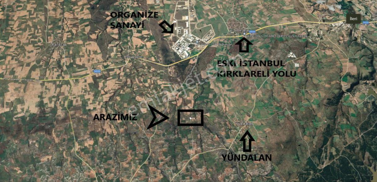 Kırklareli Merkez Yündalan'da Yatırıma Uygun Satılık Tarla - Görsel 6