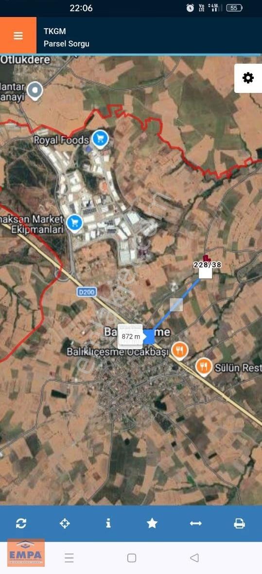 Balıklıçeşme Osb Bölgesinde Yatırımlık Arazi