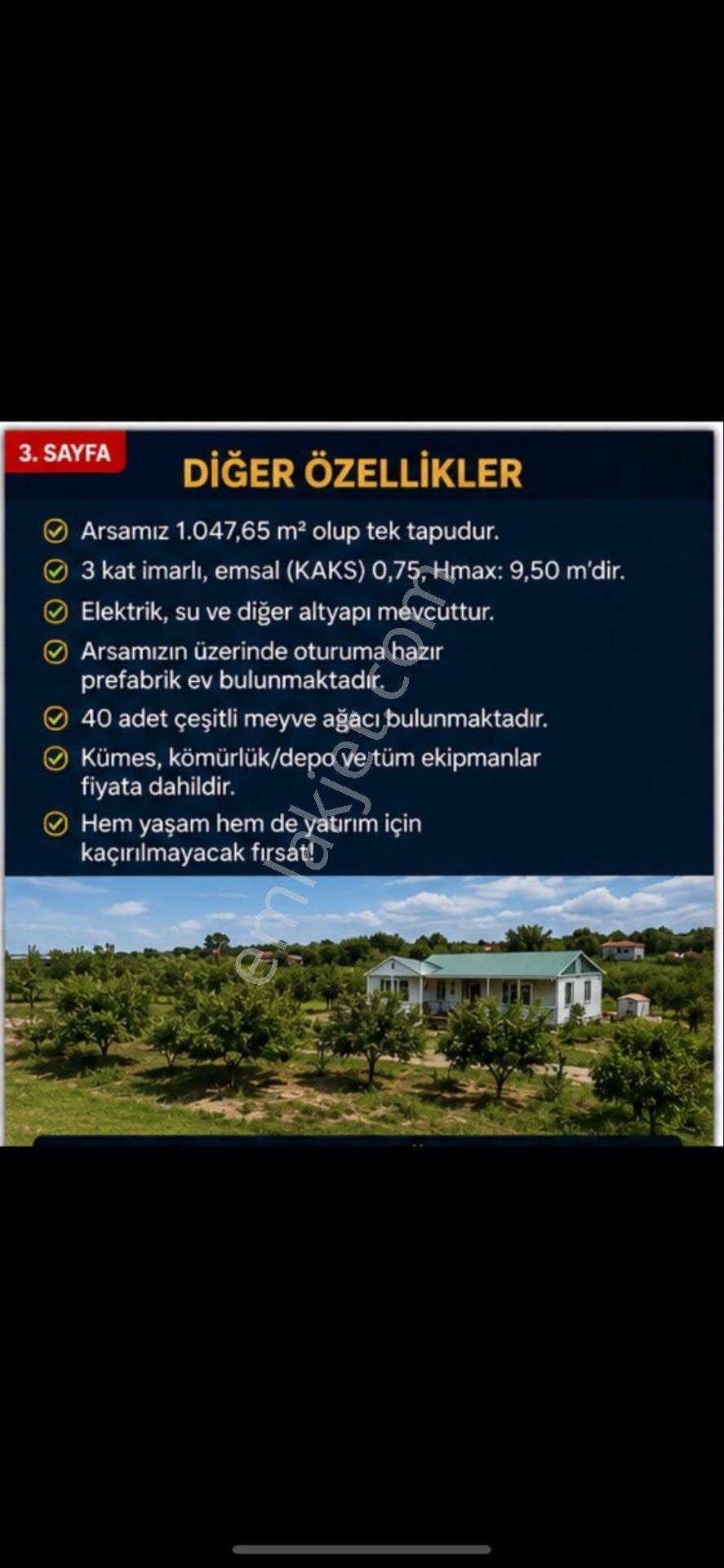 Acil Satılıkk!! 3 Kat İmarlı 1.047 M² Satılık Arsa - Görsel 3