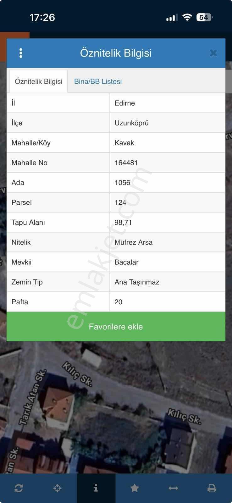 Edirne Uzunköprü Kavak Mah. 99 Mt² Emsalsiz Yolu Olan Arsa - Görsel 2