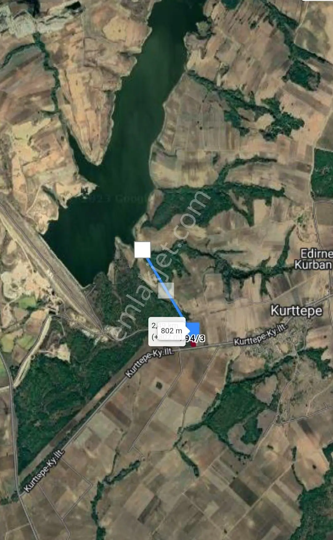 Edirne Uzunköprü Kurttepe Köyü 2075 M² Satılık Tarla - Görsel 22
