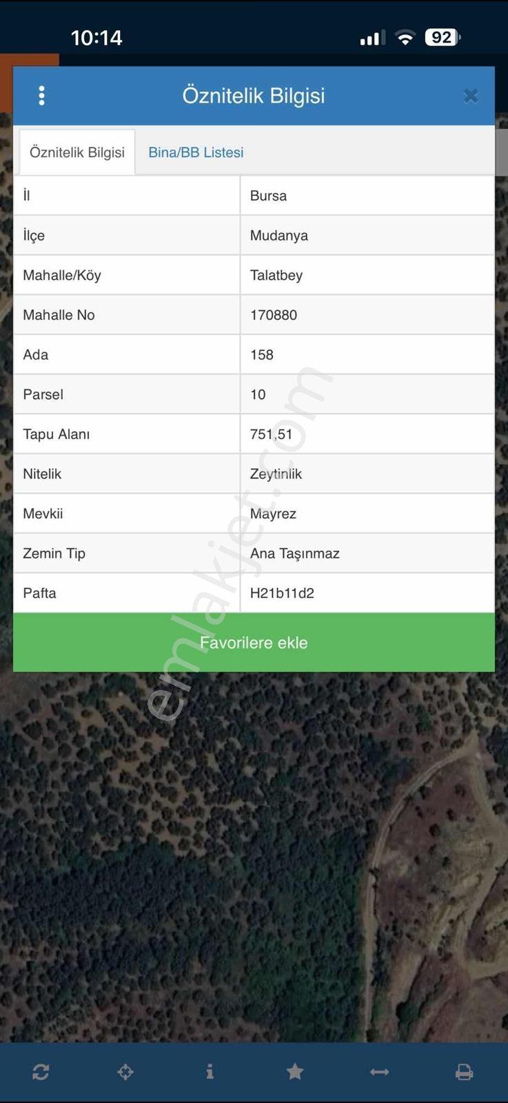 Mudanya Talatbey De 751m2 Satılık - Görsel 3