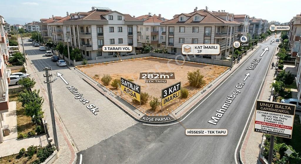 Umut Balta Gayrimenkul'den Hürriyet Mah. Satılık Arsa 282 M2