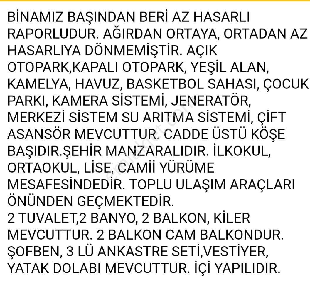 Yeşilyurt Çilesiz Mah Nıkah Sarayı Yanında Cad Üzerinde 9. Ara Kat 4+1 Satılık Daıre - Görsel 25