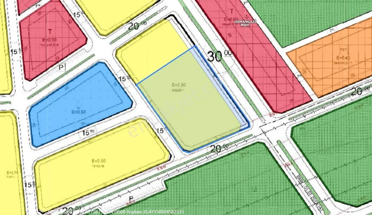 Erkilet Osmangazi Mah. 1052 M2 Konut Parseli Hissesi - Görsel 3