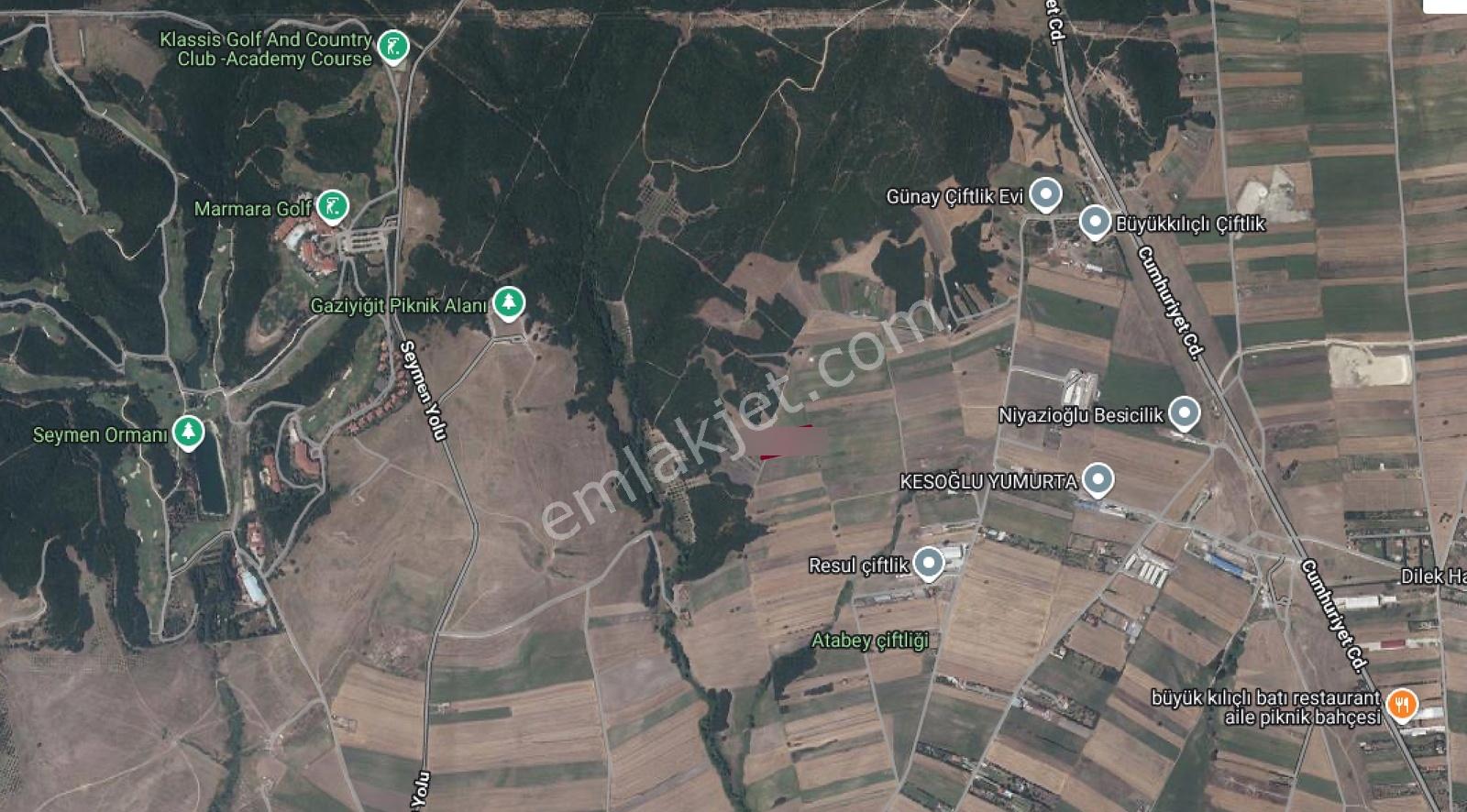 Silivri Büyükkılıçlıda 286m2 Araç Takaslı Satılık Tarla