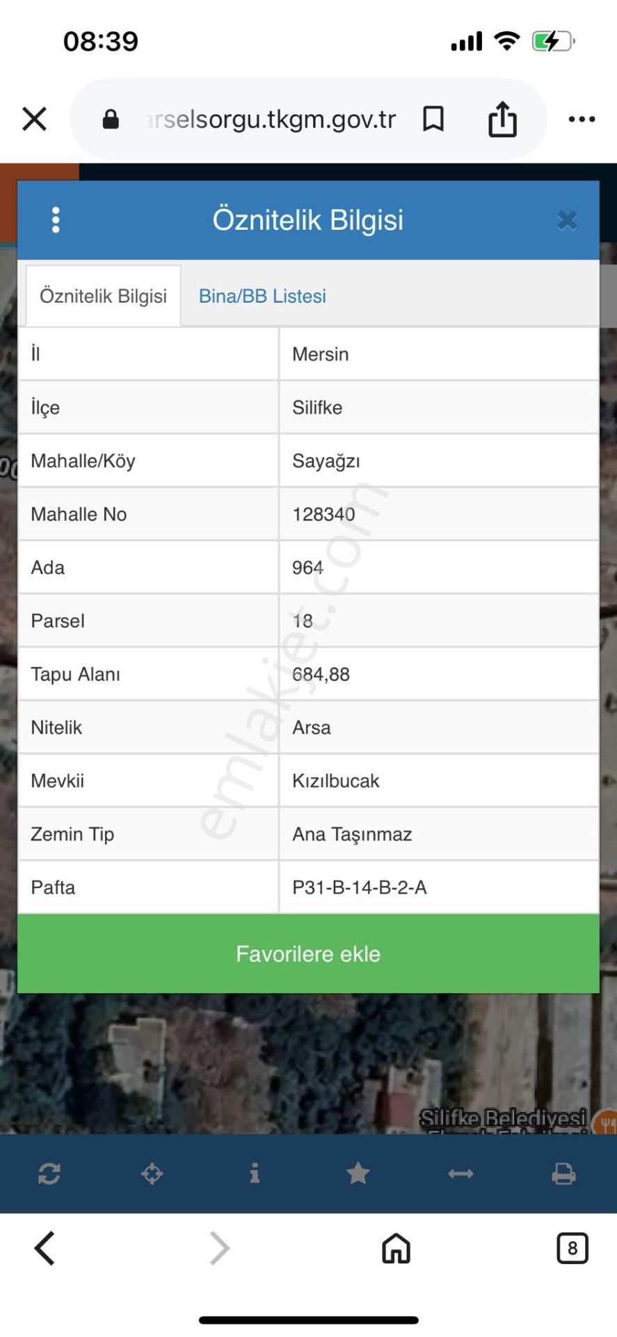 Satılık 685m2 Konut İmarlı Arsa Silifke/sayağzı Mahallesi - Görsel 4
