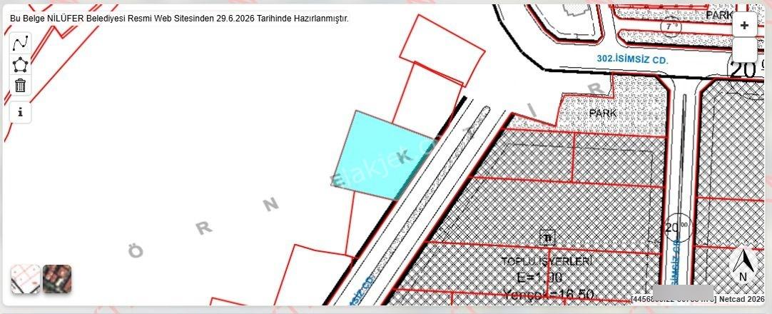 Bursa Nilüfer Gökçeköy Satılık Yatırımlık Hisse
