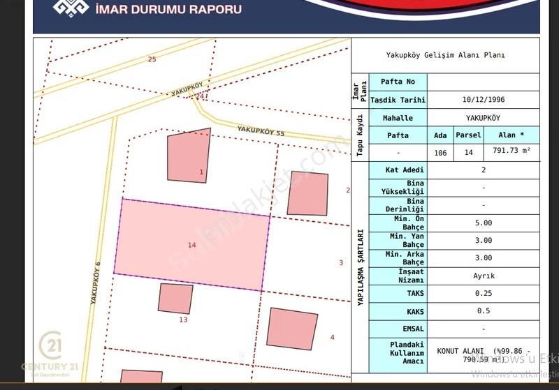 Century 21 Bal'dan Altıeylül Yakupköy'de Satılık İmarlı Arsa - Görsel 9