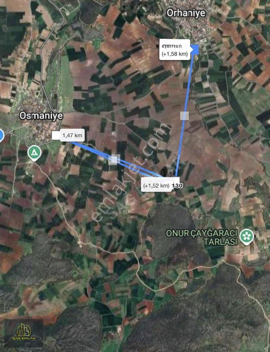 Osmaniye Köyü'nde 1.500 M² Satılık Hisseli Tarla