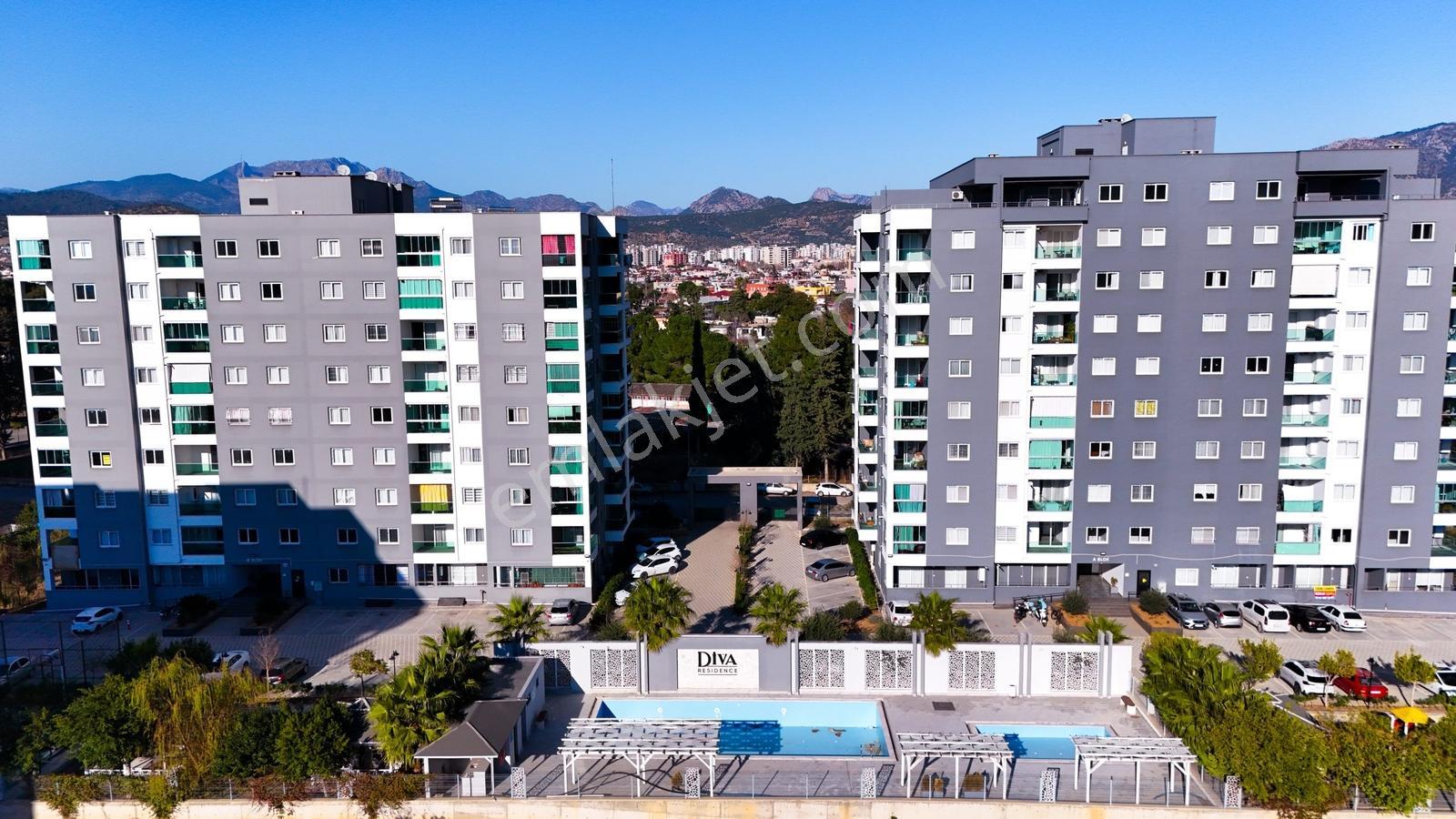 Kozan Gayrimenkulden Diva Residence'de Havuzlu Sitede Daire
