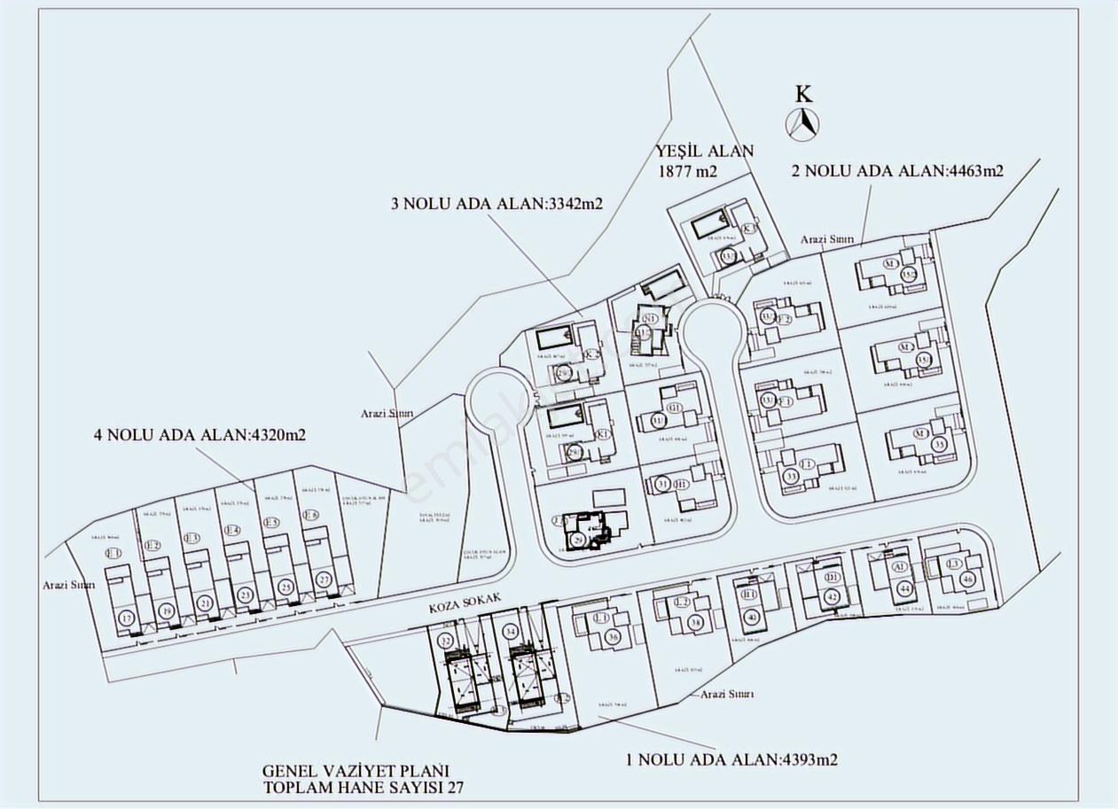 Kktc Girne Çatalköy Yeni Tamamlanmış Site İçerisinde 4+1 Villa - Görsel 15