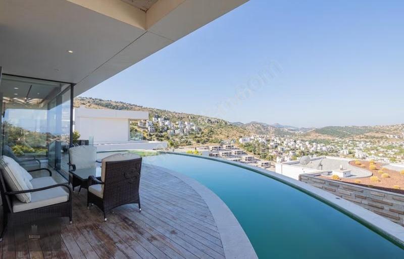 Gündoğan'da Deniz Manzaralı, Lüks Kiralık Villa - Görsel 12