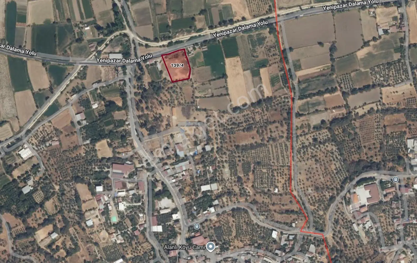 Alanlı Mahallesi'nde 3765 M2 Ana Yol Cepheli, İmarlı Arsa!