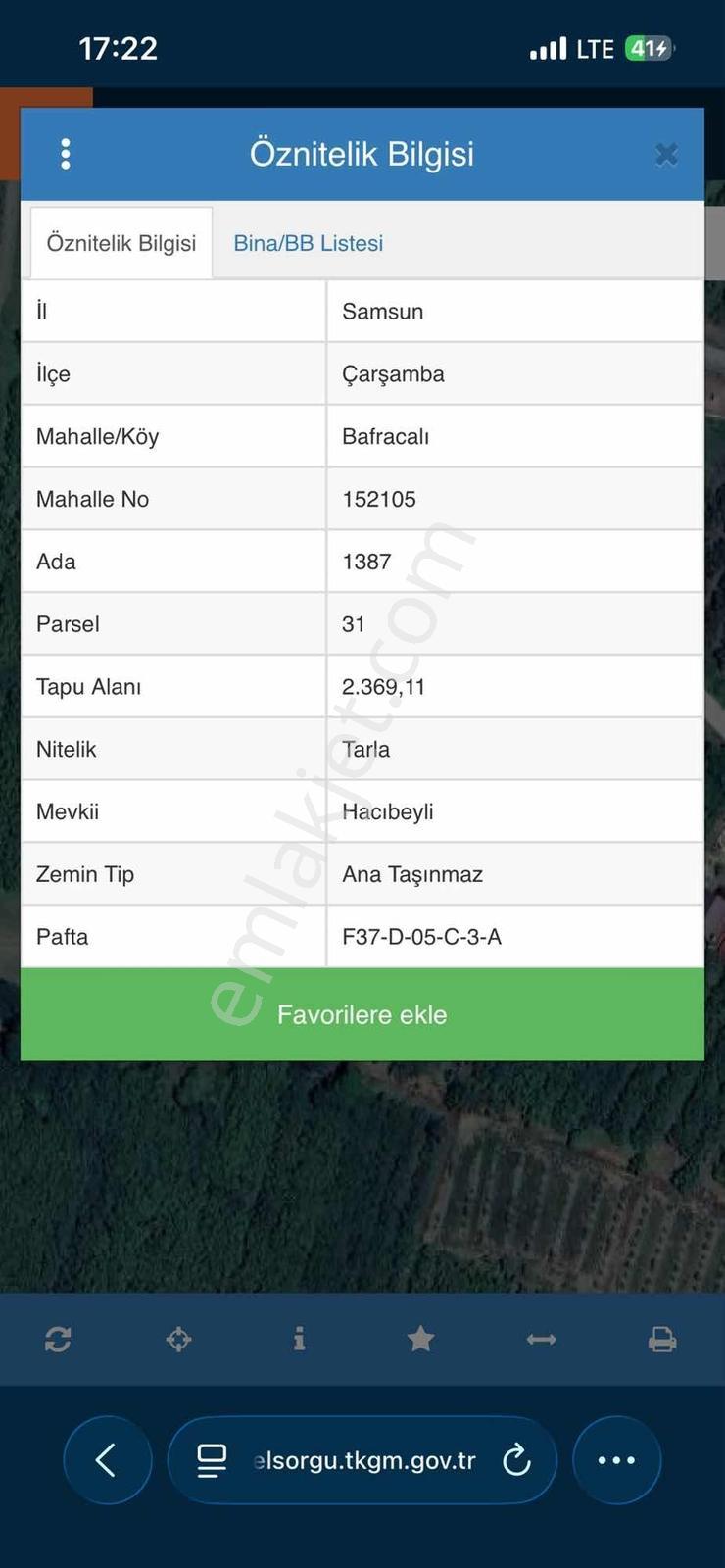 Akdur'dan Çarşamba'da Hastane Yakınında 2369m² Satılık Tarla - Görsel 9