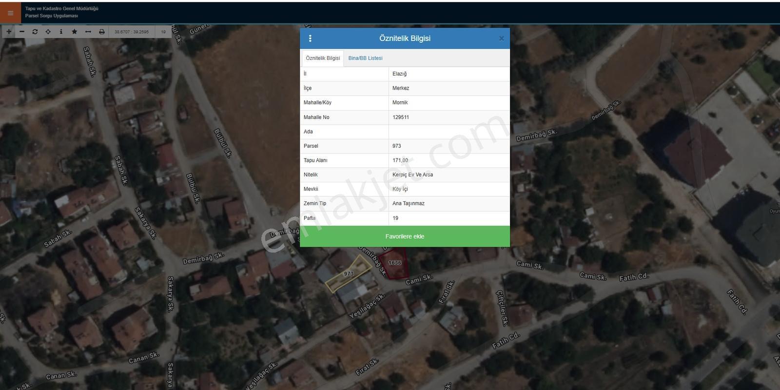Elazığ Merkez Mornik 171 M² Arsa Satılık - Görsel 8