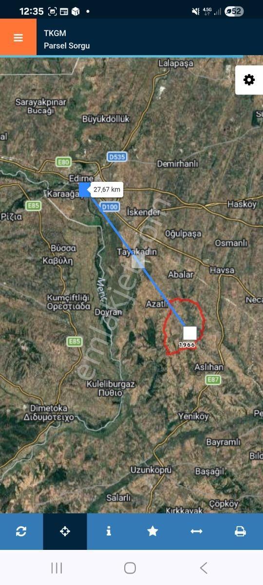 Resmi Yola Cephe Bağ Nitelikli Taşınmaz. Edirne Havza Şerbettar - Görsel 5