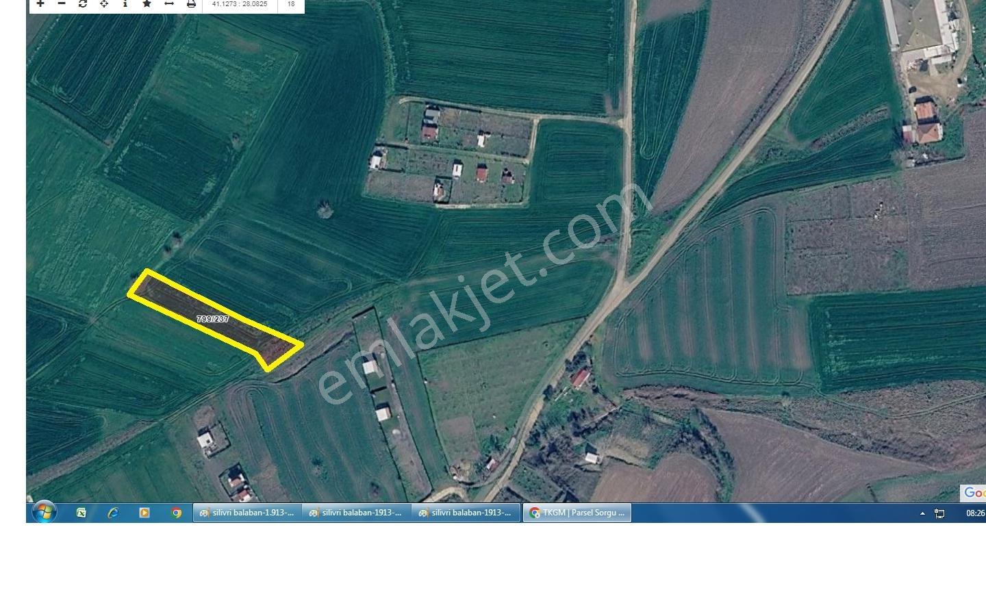 Silivri Balaban Köyünde Yatırımlık Tektapu 1.913 Metre Tarla. - Görsel 4