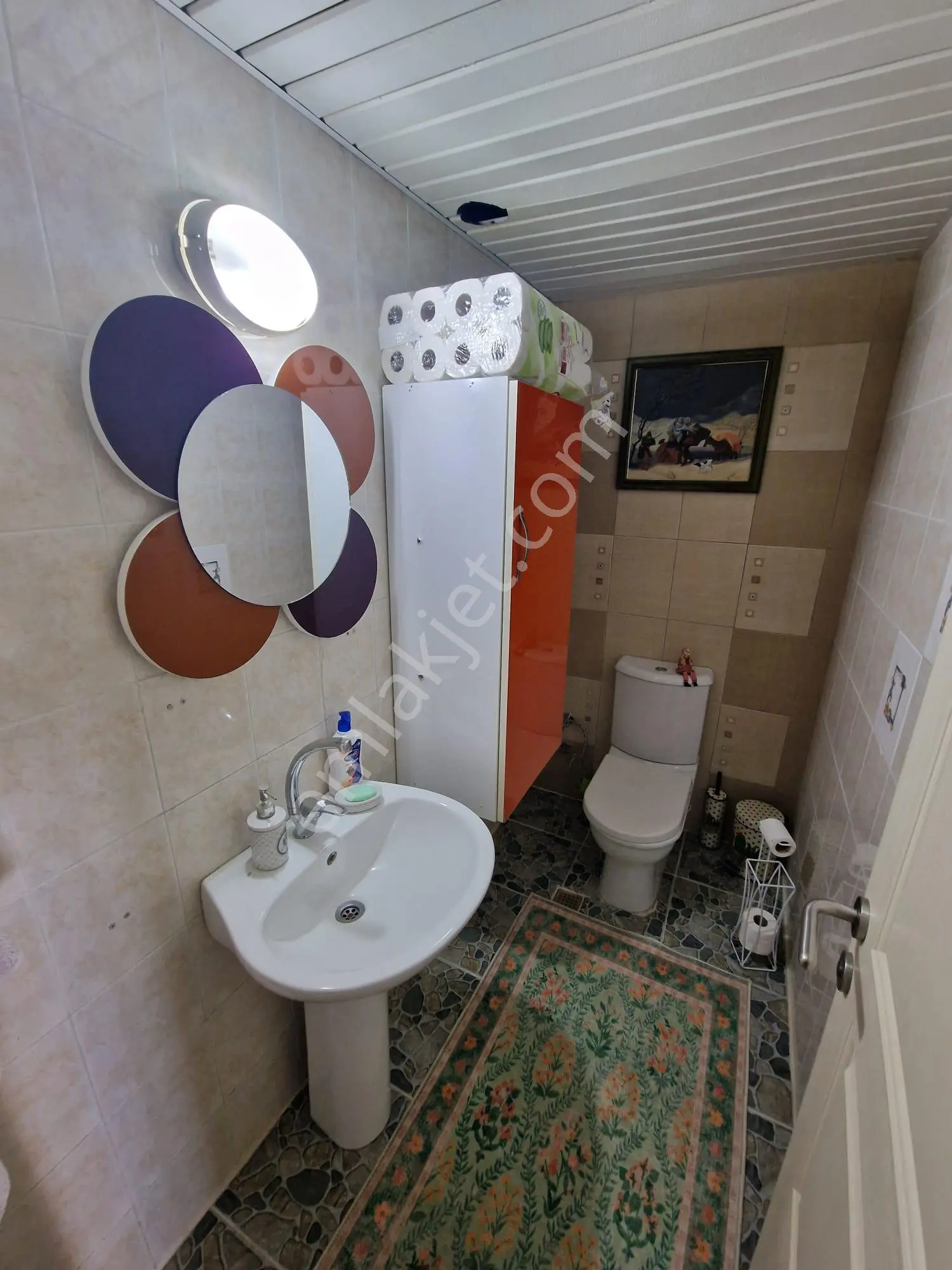 4+1güzelyalı Kap.mutfak 3banyo 3wc 240m2 Gdb Cephe 2balkon Site İçi Sosyete Pazarı Civ.az Hasarlı - Görsel 3