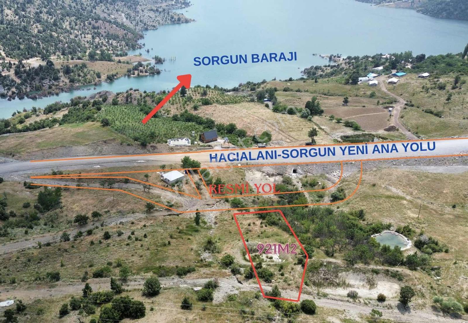 Sorgun'da Satılık Baraj Manzaralı 921m2 Arsa !!